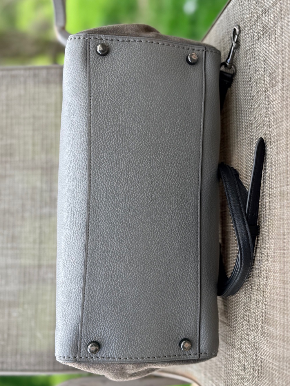 Coach Colorblock Mixed Leather Fulton Satchel - Picture 7 of 10